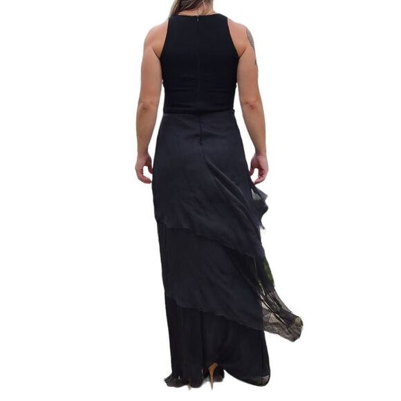 MAX MARA made in Italy Black chiffon gown Final Discount - Picture 2 of 16